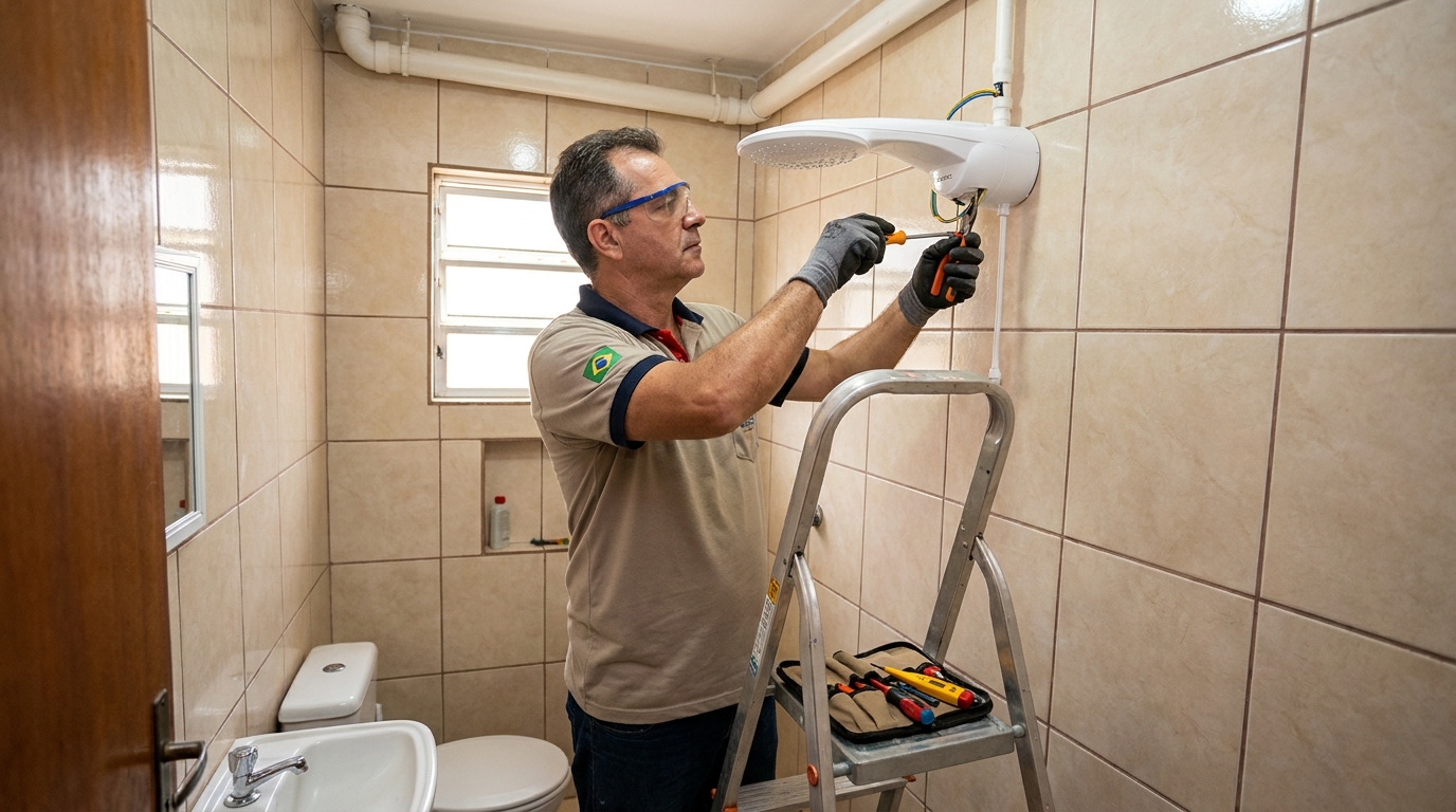 Instalação com pressurizador em Indaiatuba-SP